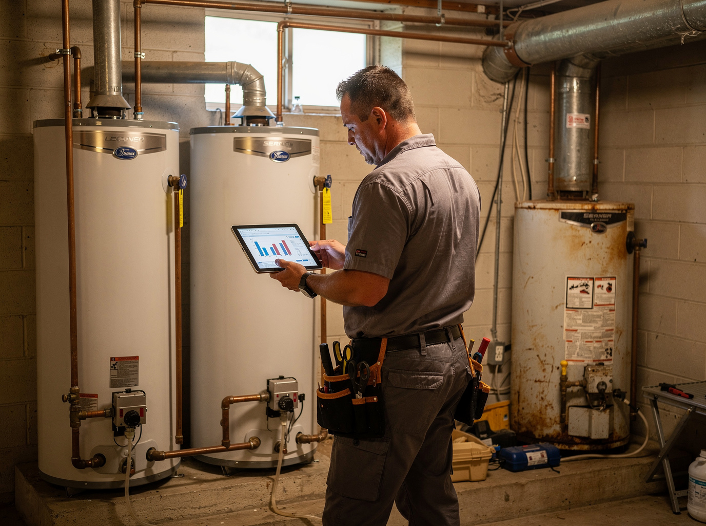 Are two water heaters more efficient than one?