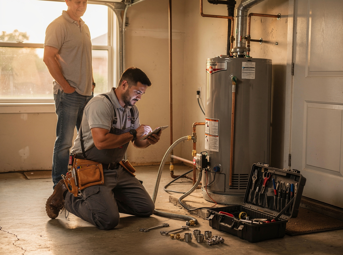 How long does it take to install a water heater?